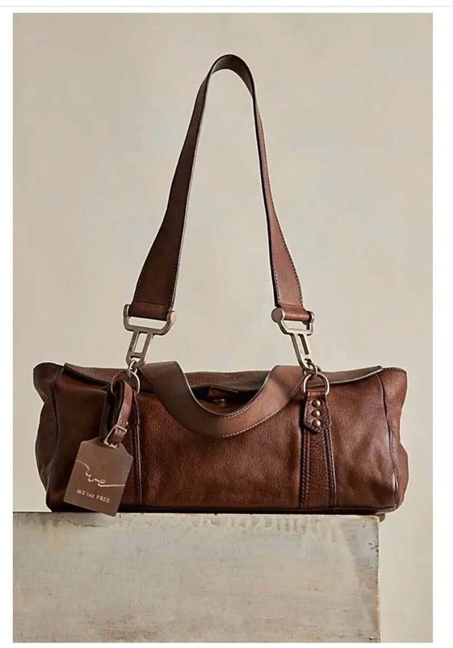 Free People We The Free Harper Shoulder Bag Espresso Brown Leather - Picture 2 of 4